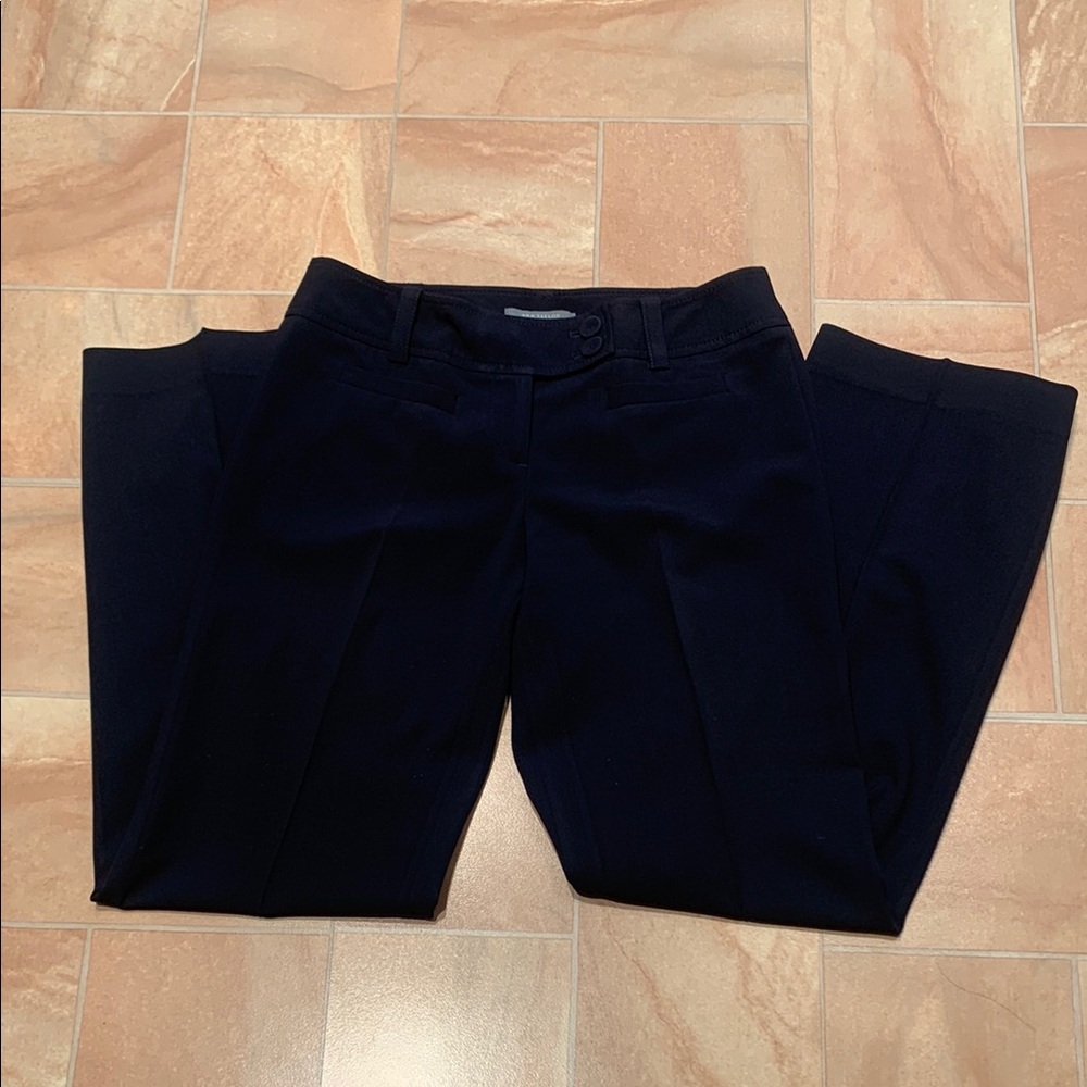 Ann Taylor Women's Petite Black Basic Signature Fit Business Work Dress Pants